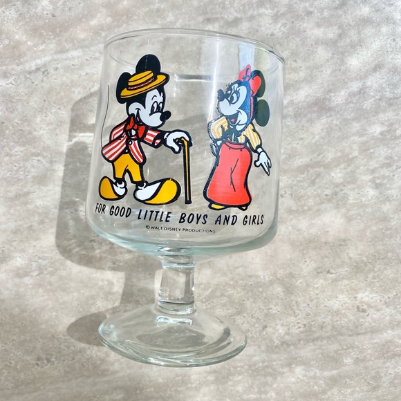CLOSET CLOSING Vintage Disney Mickey & Minnie Goblet - Picture 2 of 4